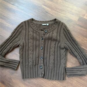 Apt. 9 Women’s Brown Knit Cardigan Sweater